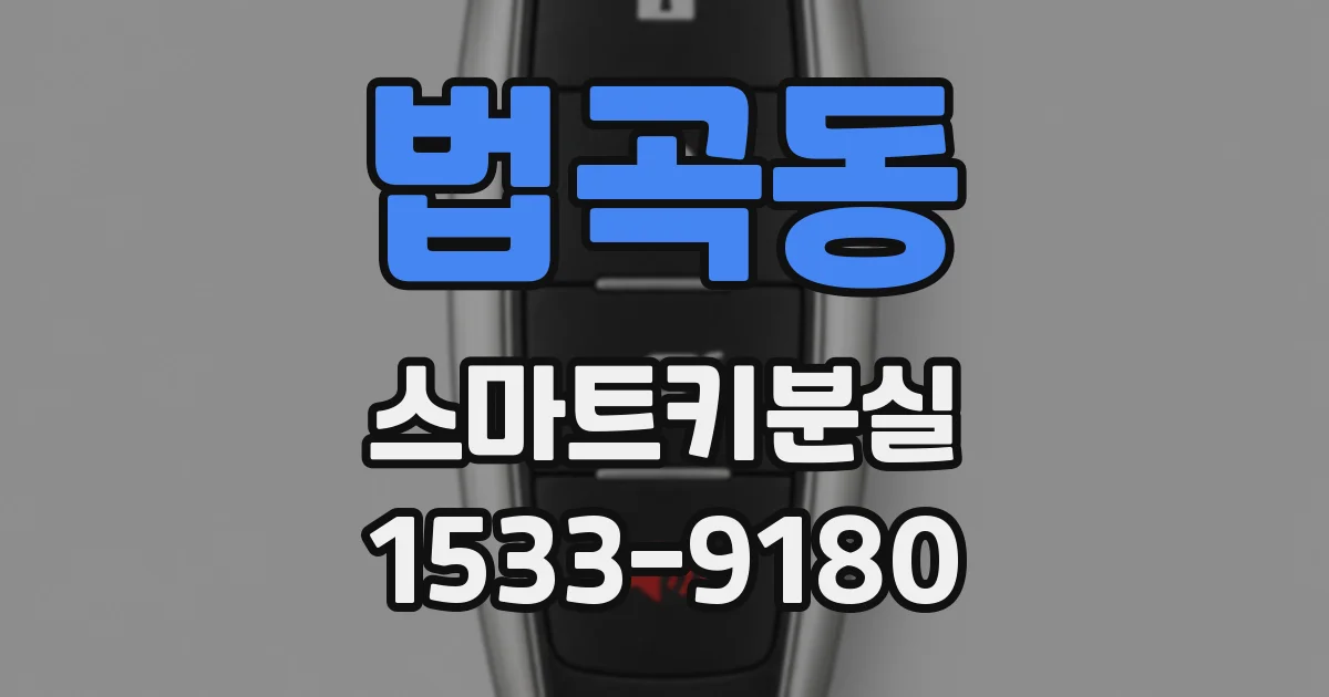 법곡동 스마트키분실