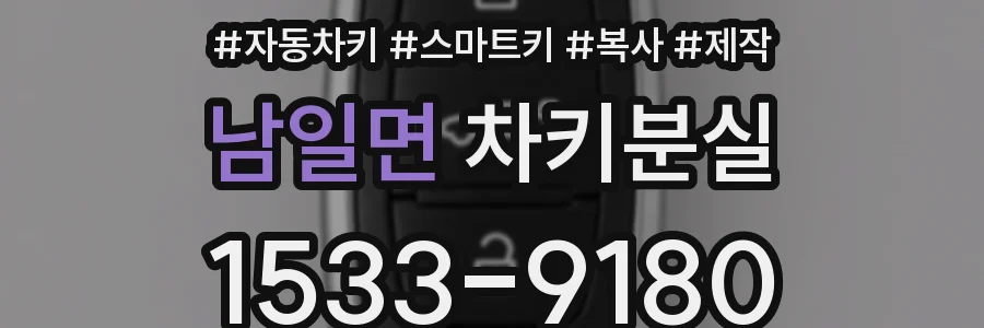 남일면 차키분실