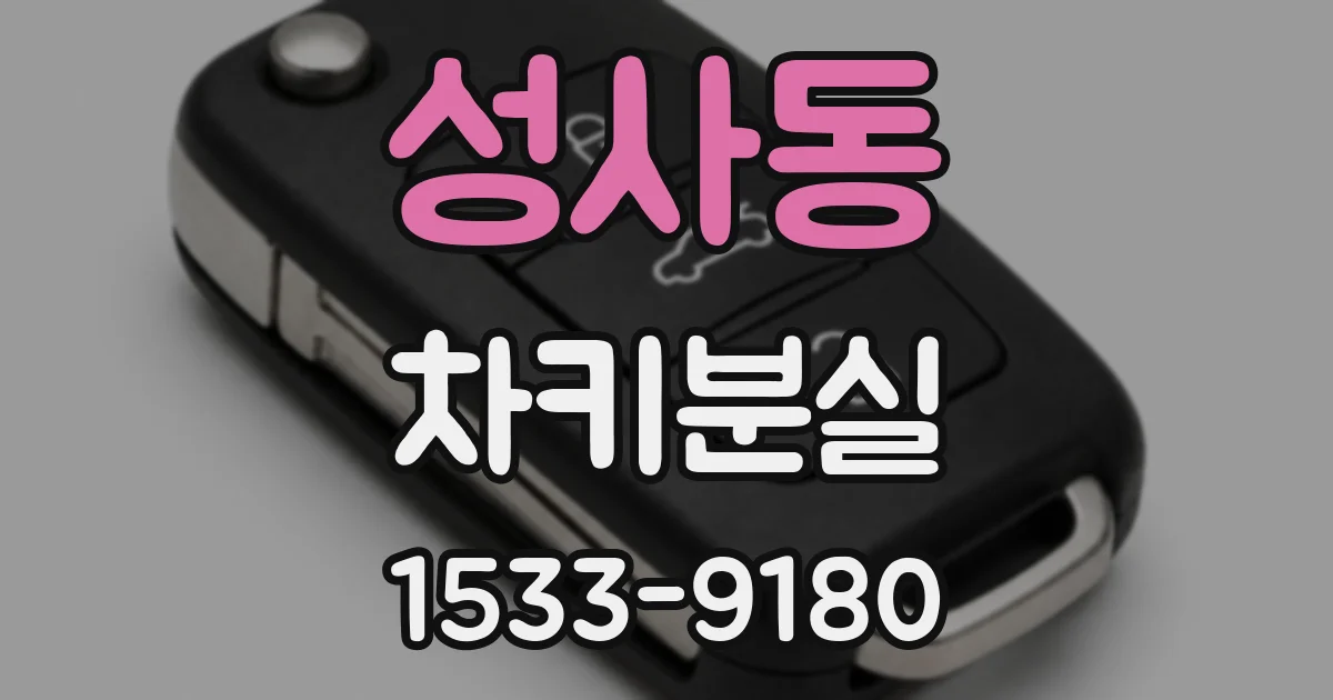 성사동 차키분실