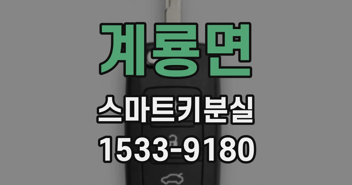 계룡면 스마트키분실