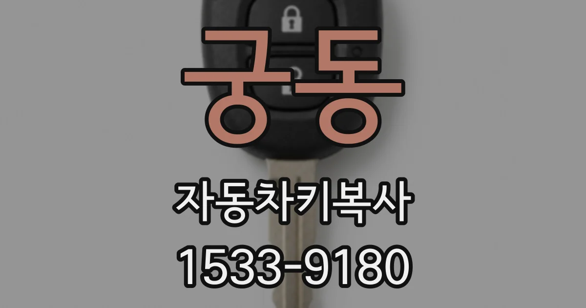 궁동 자동차키복사