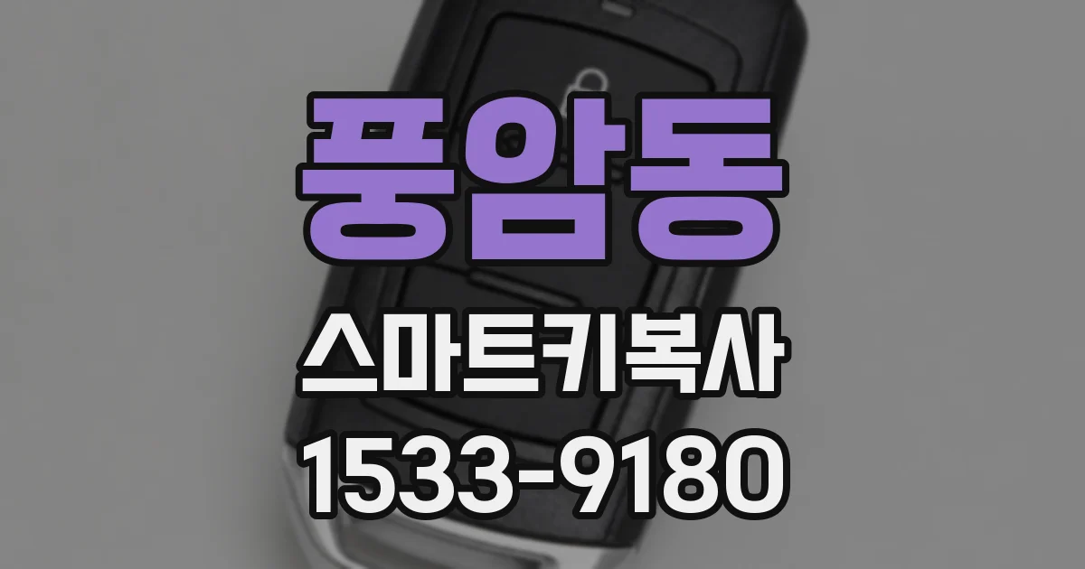 풍암동 스마트키복사