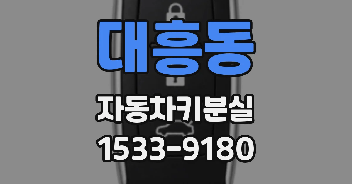 대흥동 자동차키분실