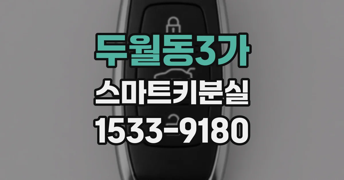 두월동3가 스마트키분실