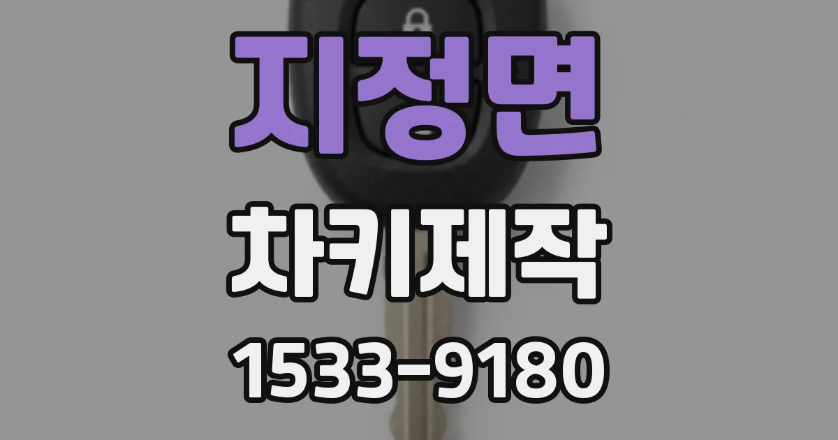 지정면 차키제작