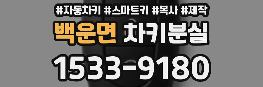 백운면 차키분실
