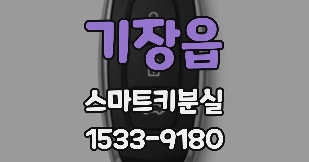 기장읍 스마트키분실