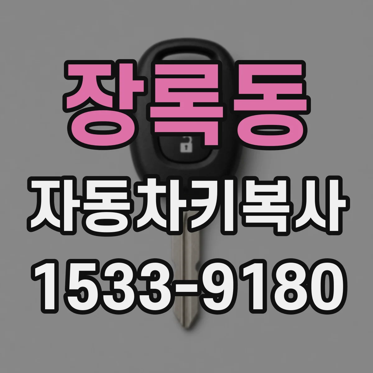 장록동 자동차키복사