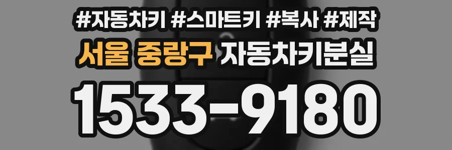 서울 중랑구 자동차키분실