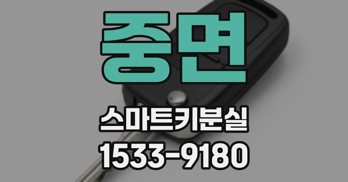 중면 스마트키분실