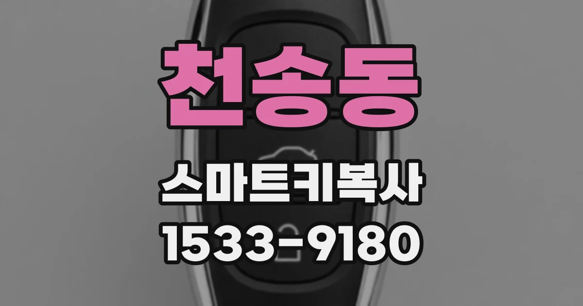천송동 스마트키복사
