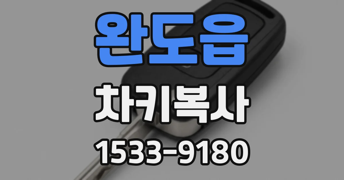 완도읍 차키복사