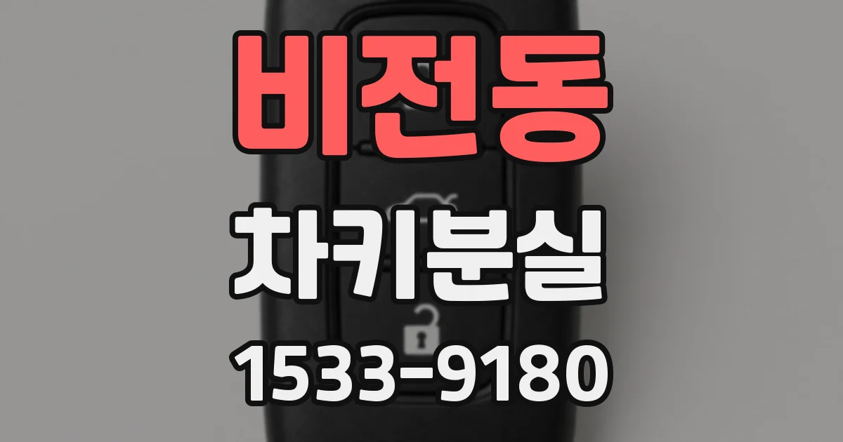 비전동 차키분실