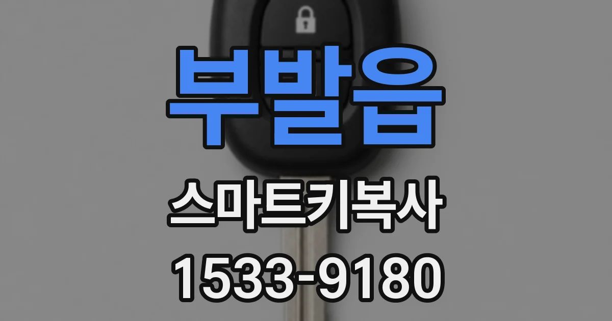 부발읍 스마트키복사