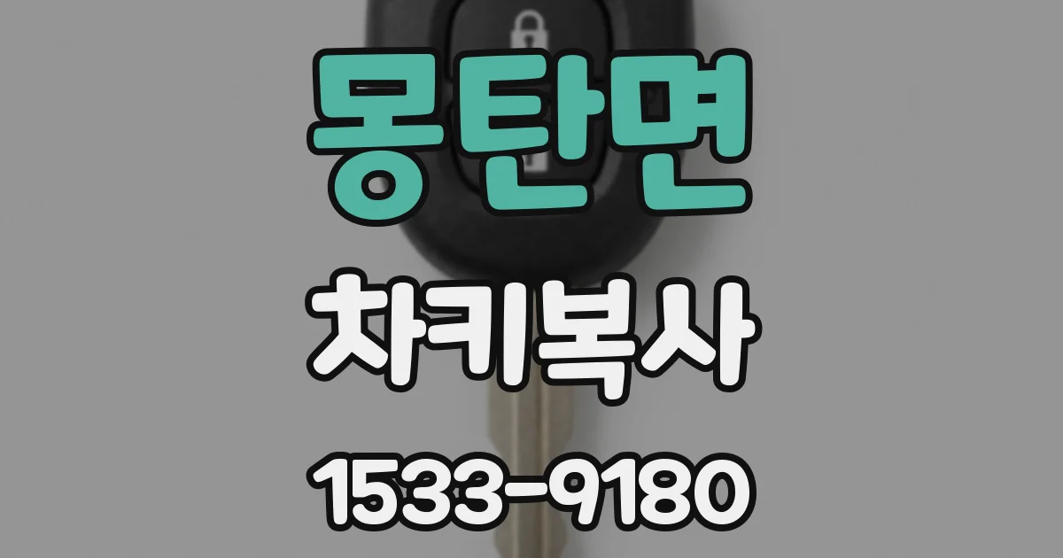 몽탄면 차키복사