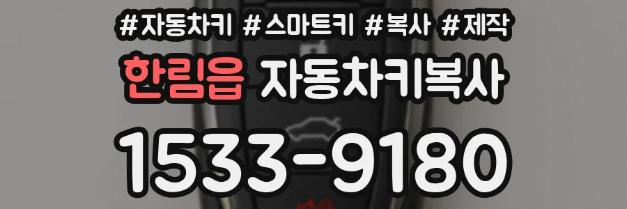 한림읍 자동차키복사
