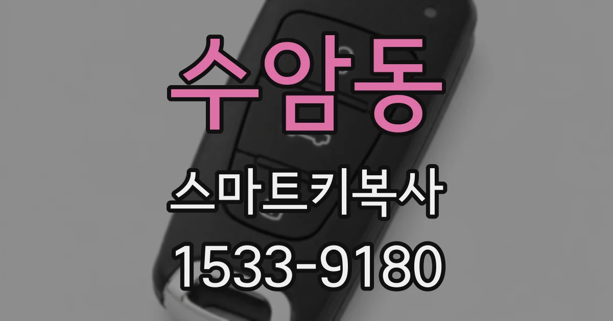 수암동 스마트키복사