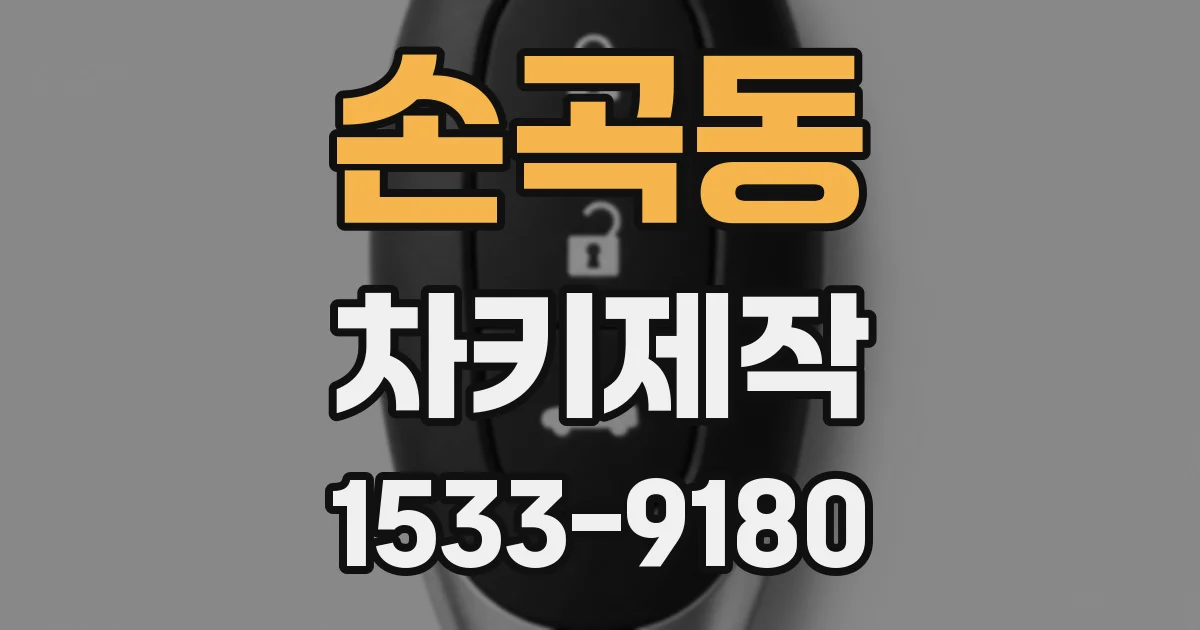 손곡동 차키제작