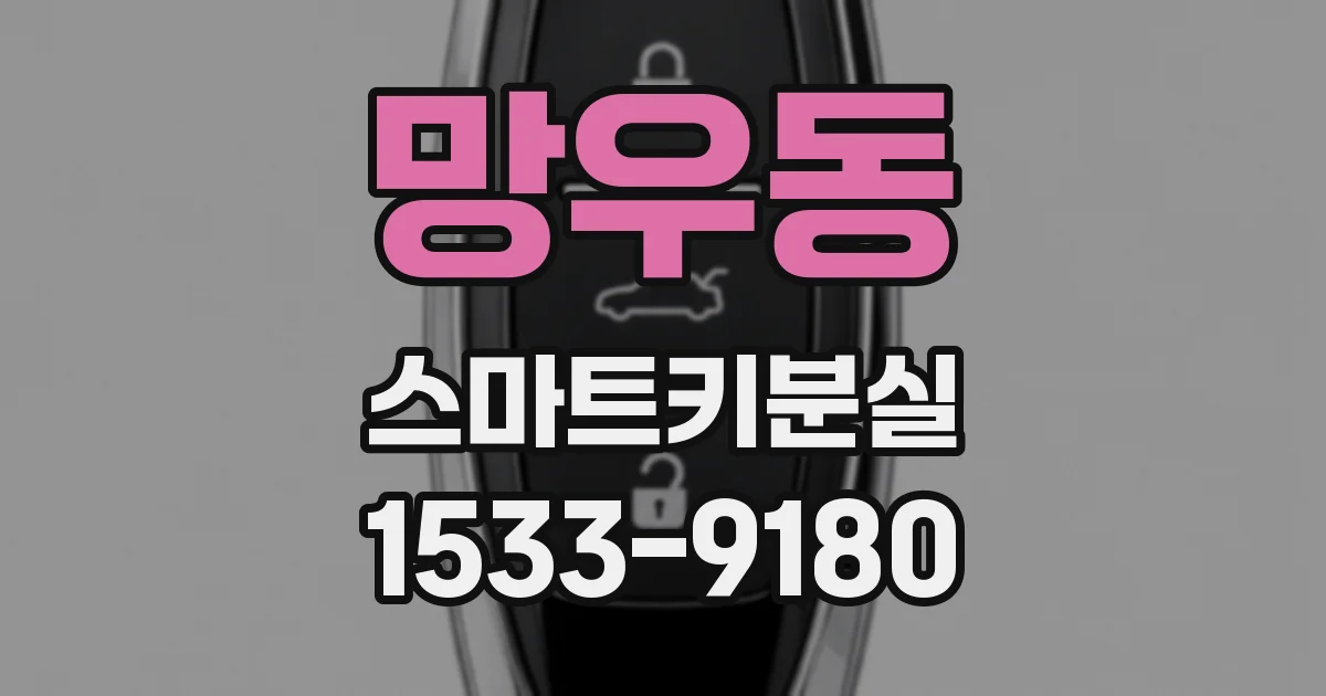 망우동 스마트키분실