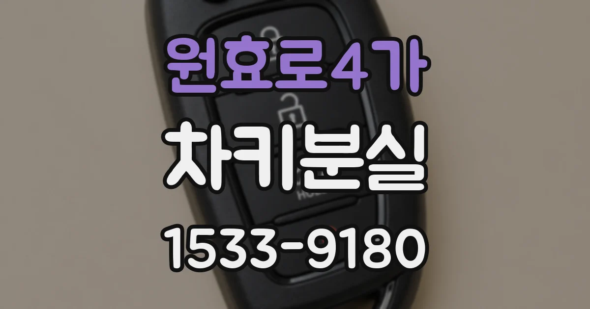 원효로4가 차키분실