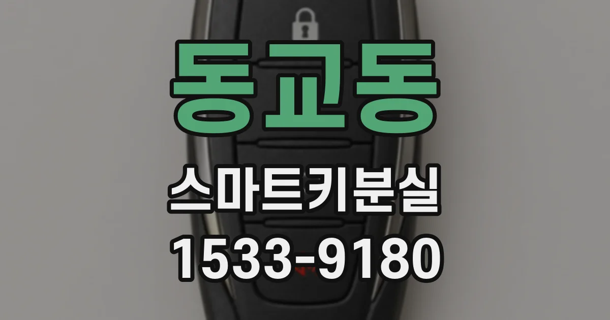 동교동 스마트키분실