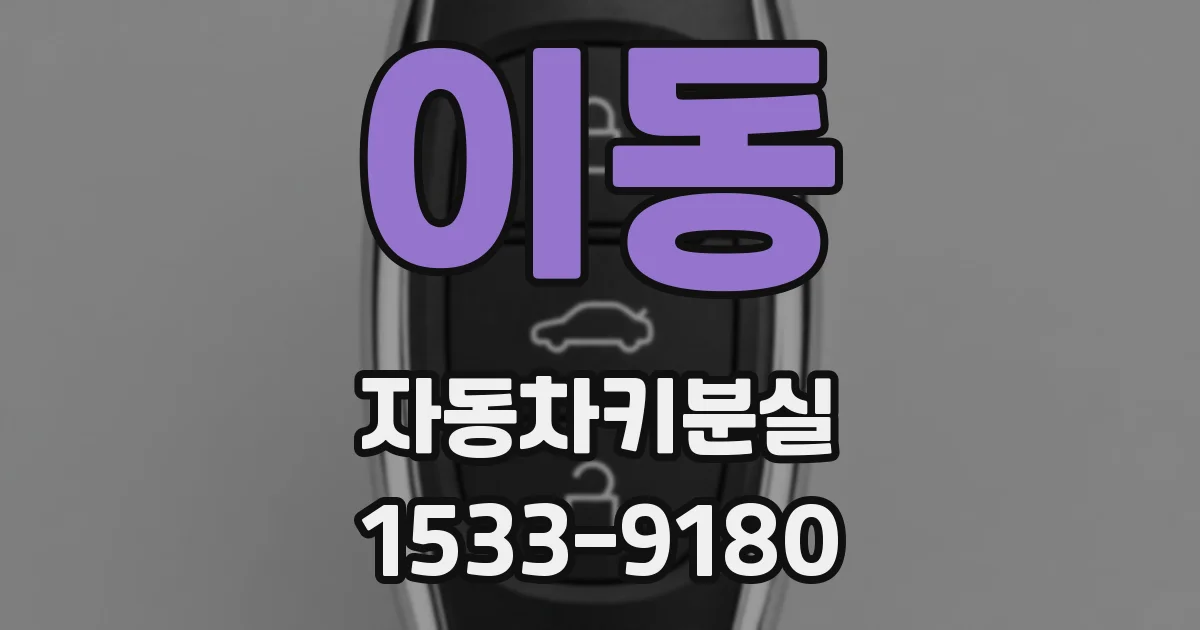 이동 자동차키분실