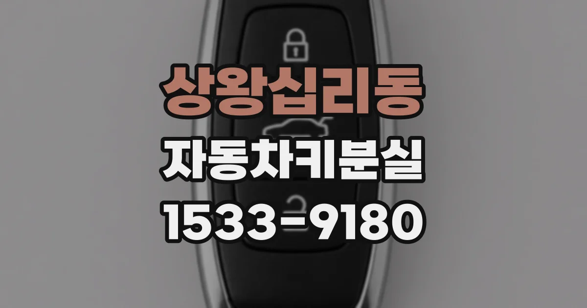상왕십리동 자동차키분실