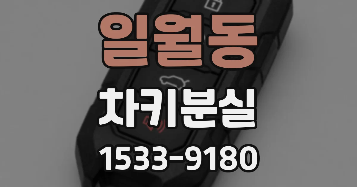 일월동 차키분실