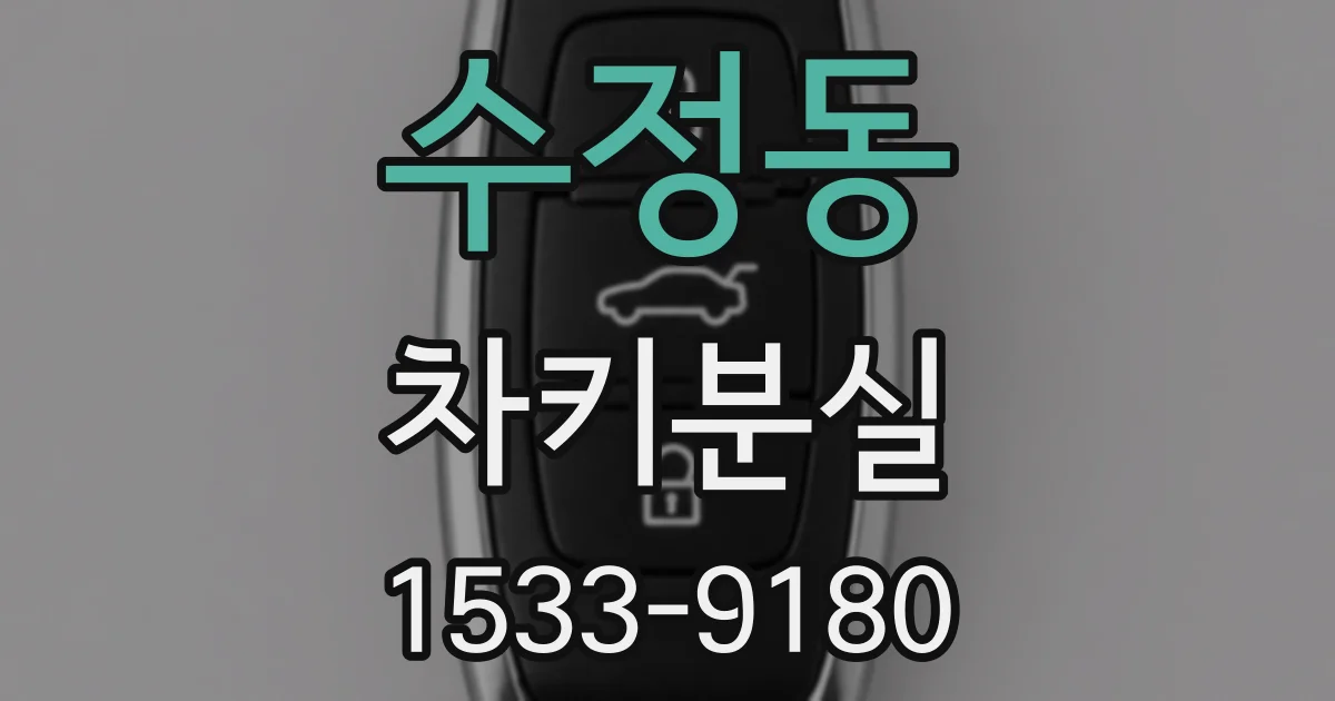 수정동 차키분실