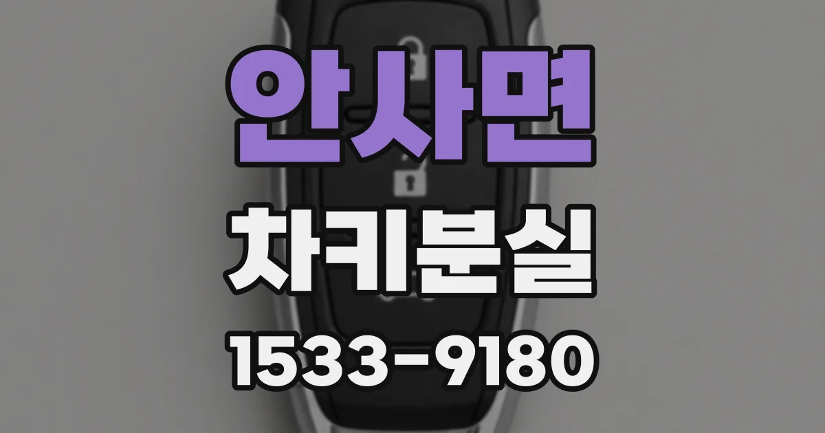 안사면 차키분실