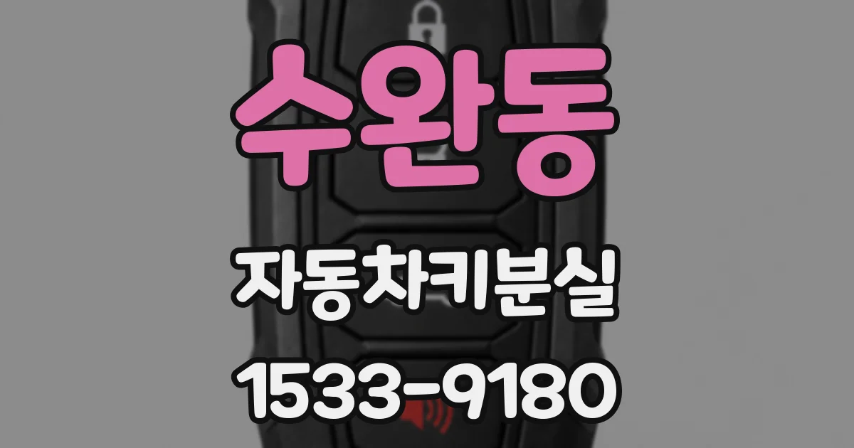 수완동 자동차키분실