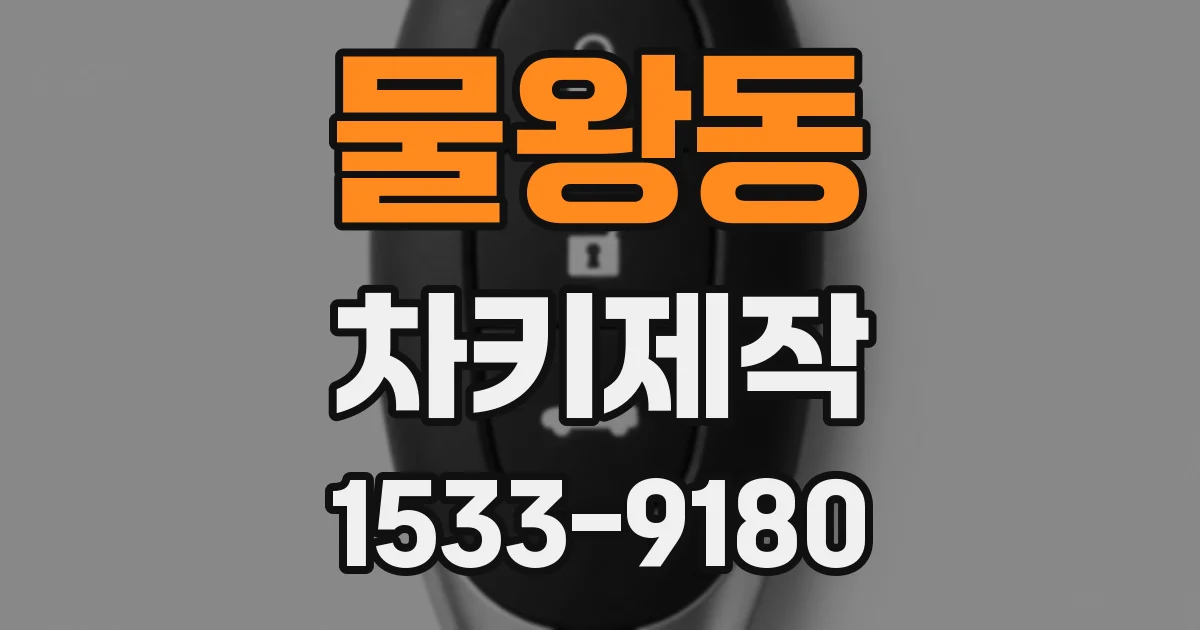 물왕동 차키제작