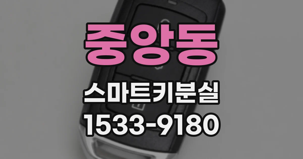 중앙동 스마트키분실
