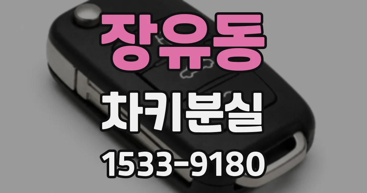 장유동 차키분실