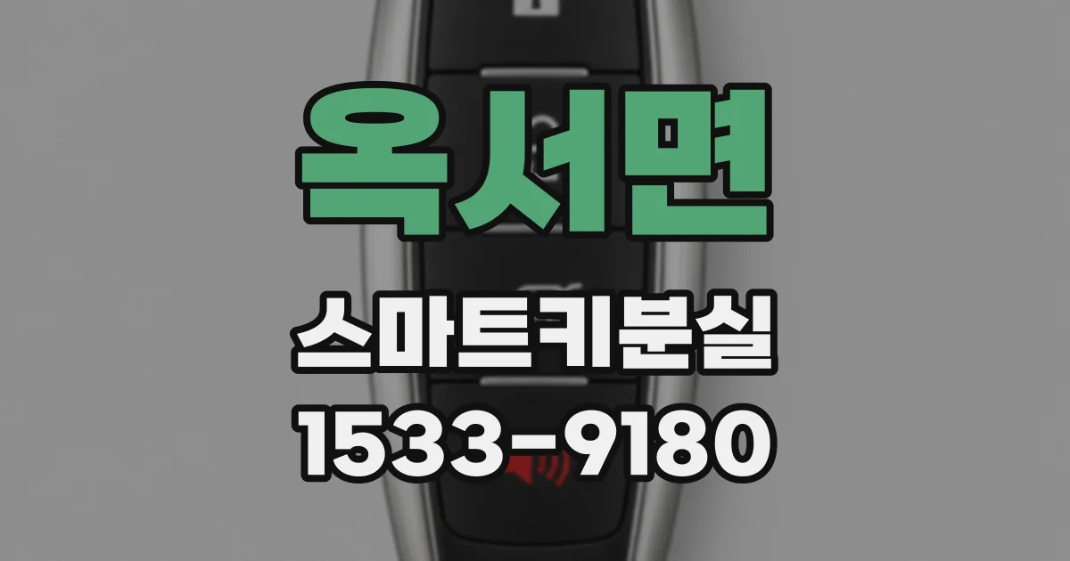 옥서면 스마트키분실