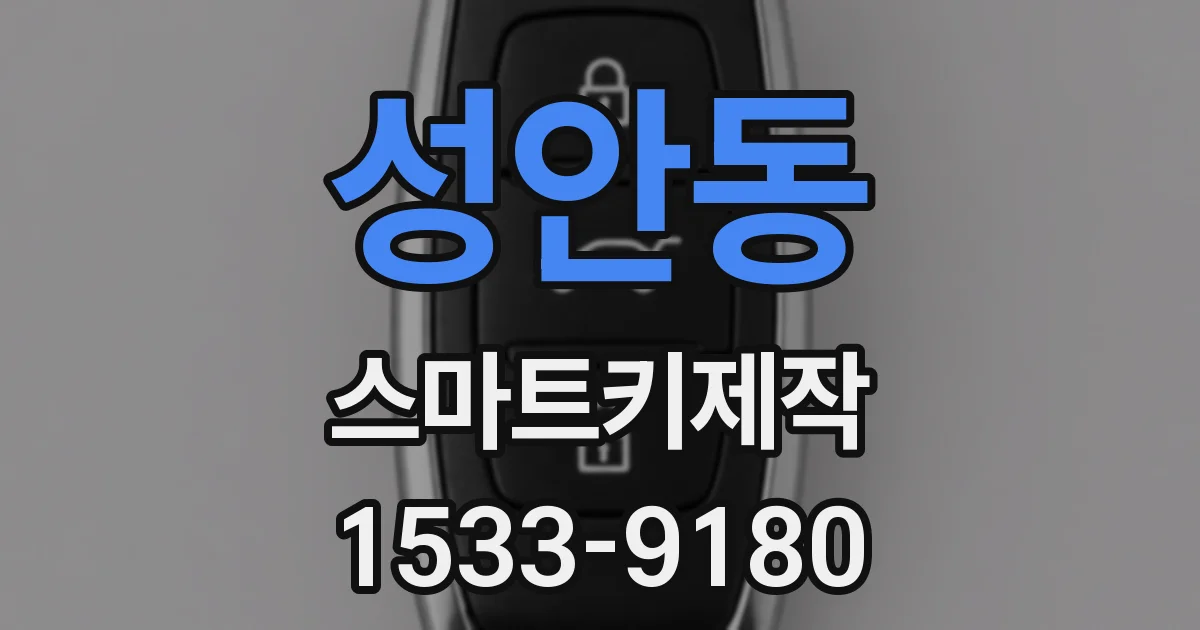 성안동 스마트키제작
