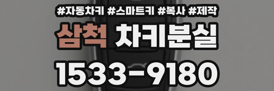 삼척 차키분실