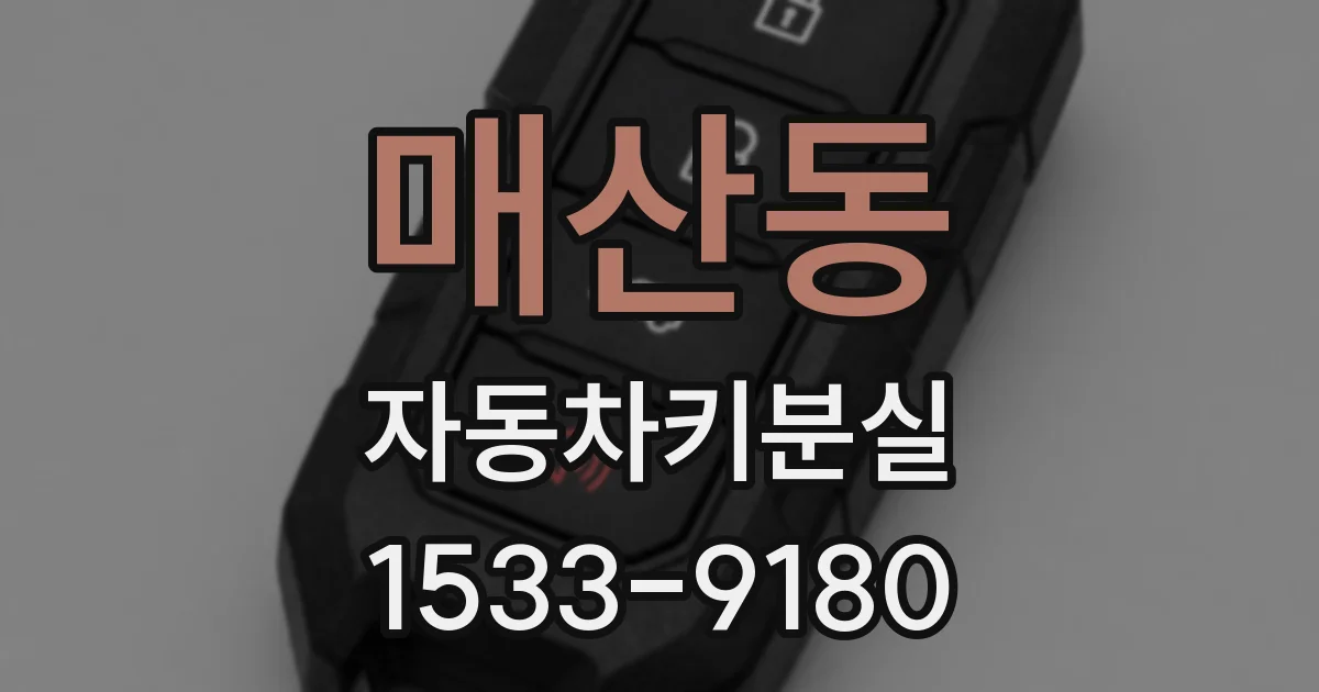 매산동 자동차키분실