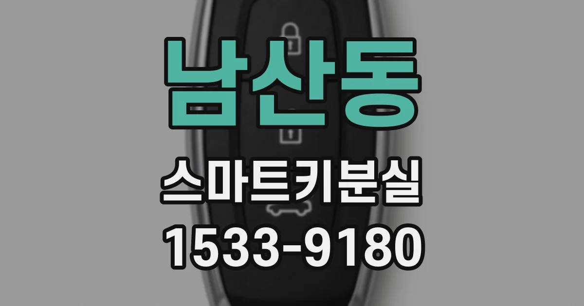 남산동 스마트키분실