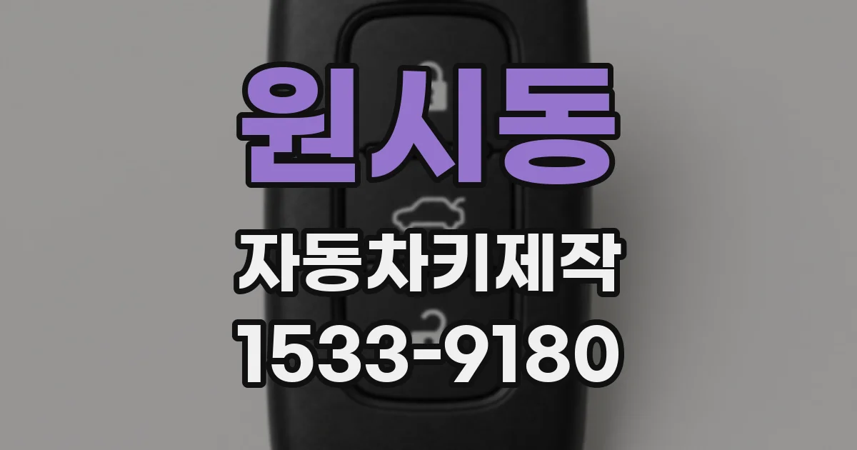 원시동 자동차키제작