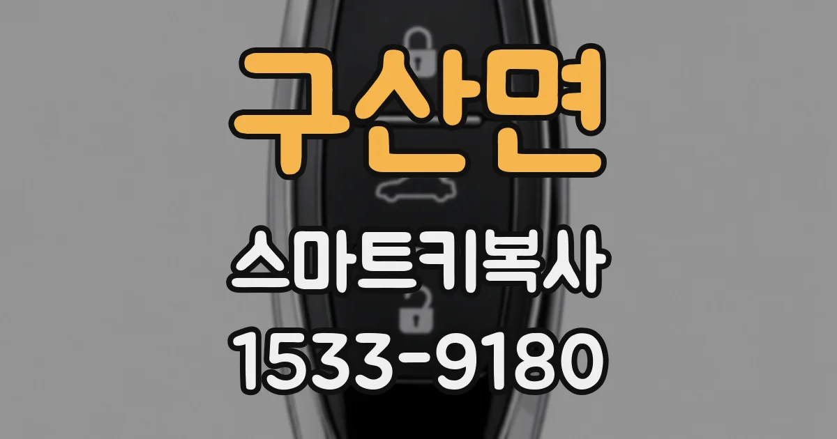 구산면 스마트키복사