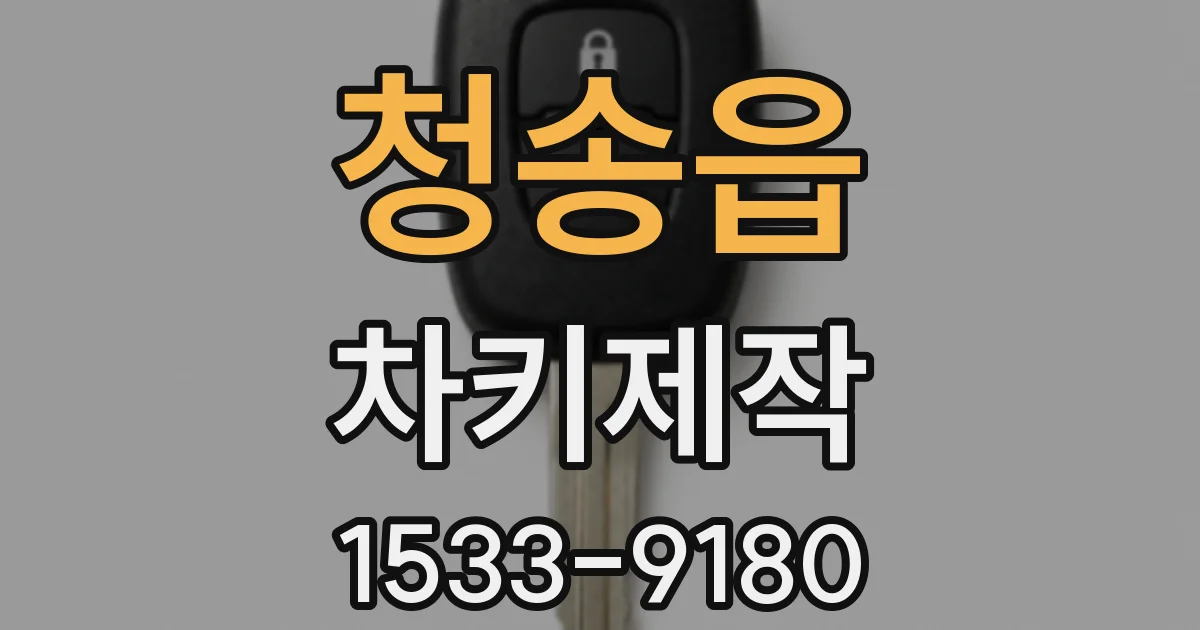 청송읍 차키제작