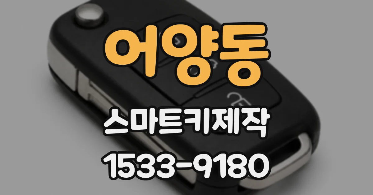 어양동 스마트키제작