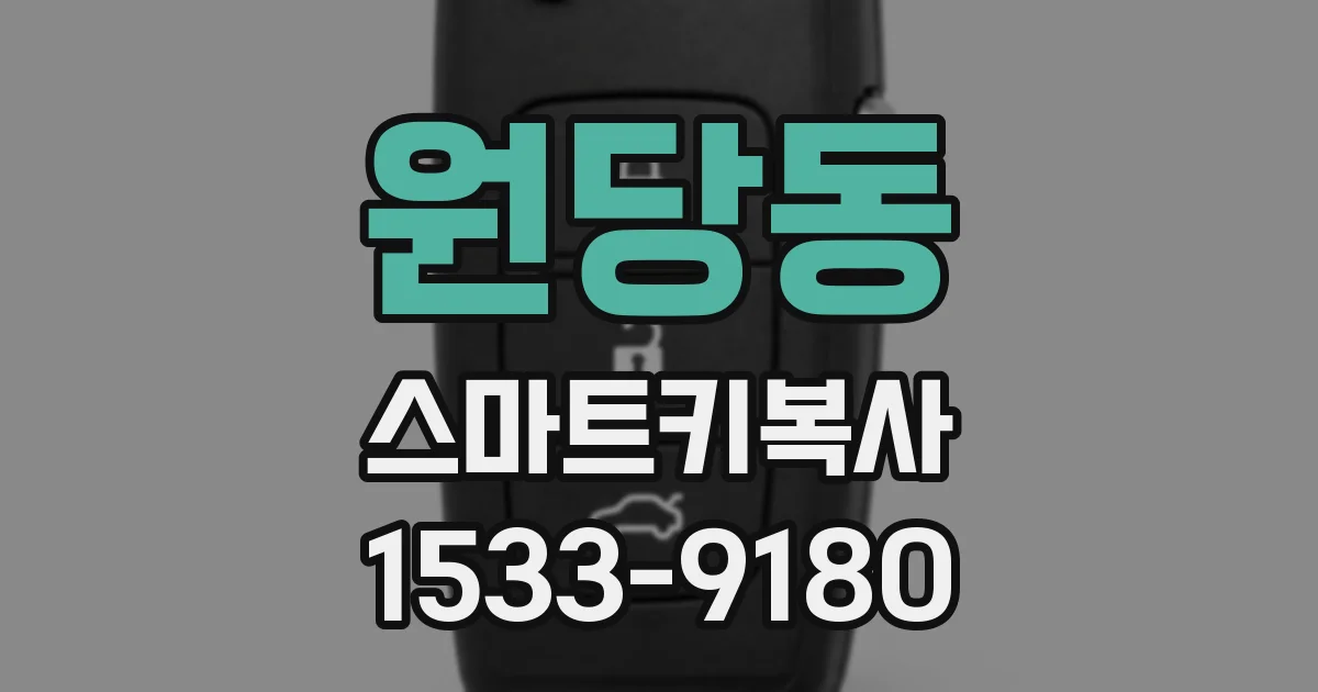 원당동 스마트키복사