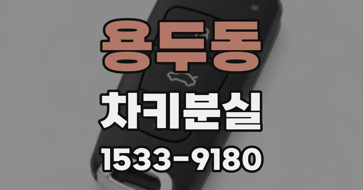 용두동 차키분실