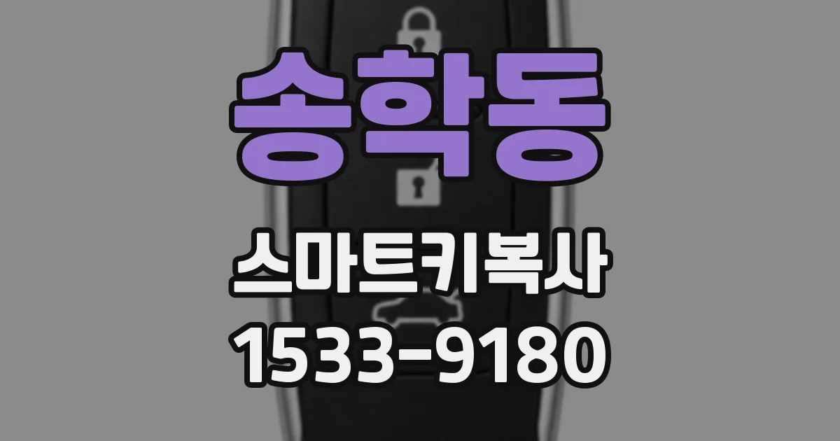 송학동 스마트키복사