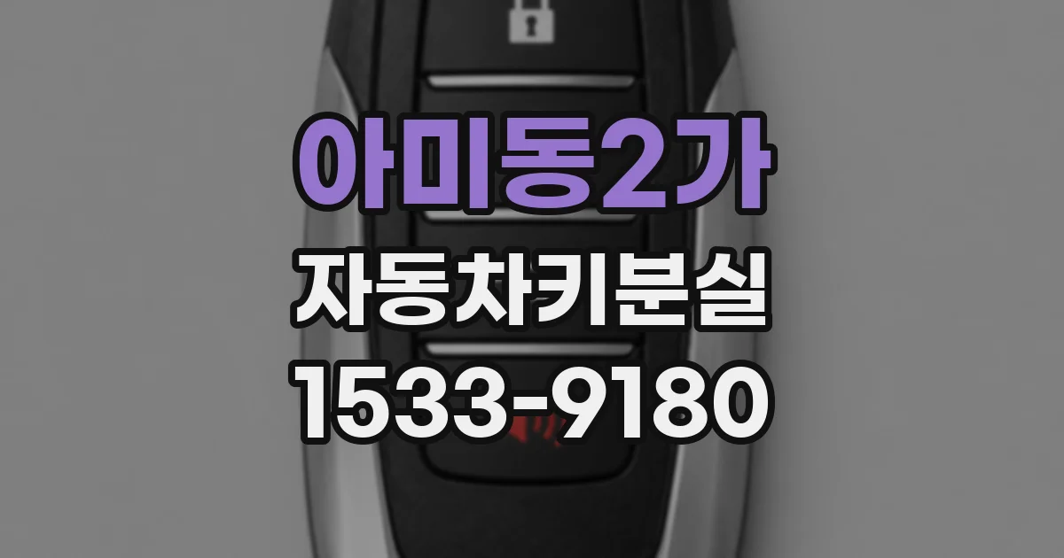 아미동2가 자동차키분실