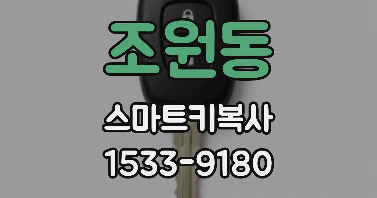 조원동 스마트키복사