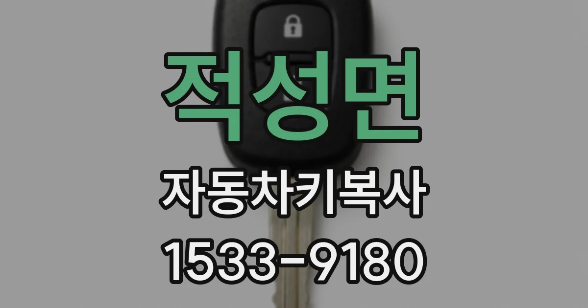 적성면 자동차키복사