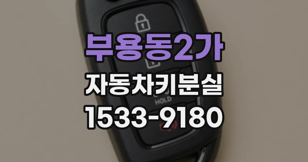부용동2가 자동차키분실